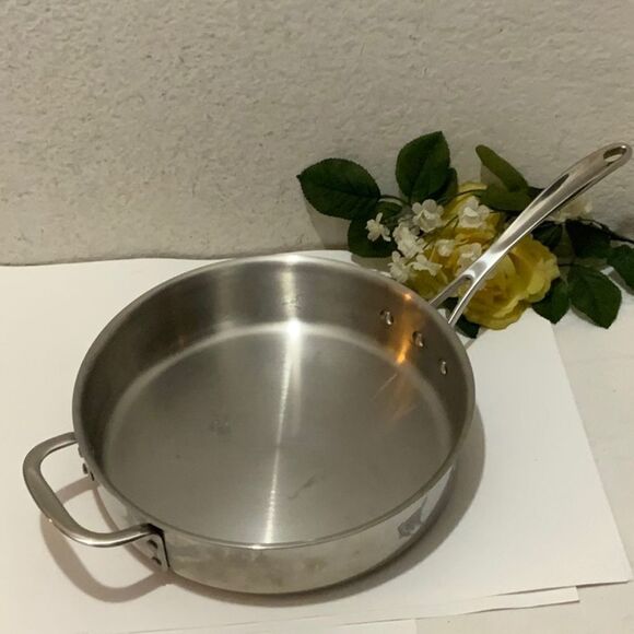 Calphalon 5003 3 Qt Stainless Skillet Frying Pan 2.8L No Lid Cookware - Picture 1 of 6